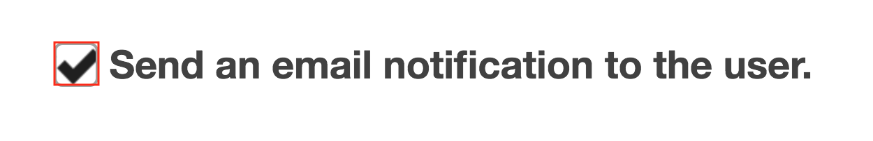  Email notification. (Optional)